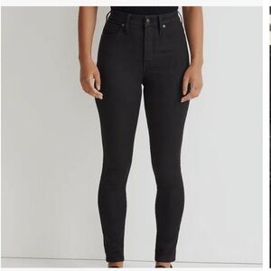 Madewell high rise black skinny jeans 6